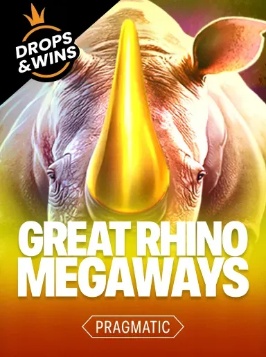 Обложка слота Great Rhino Megaways от Pragmatic Play